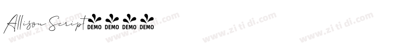 Allison Script字体转换